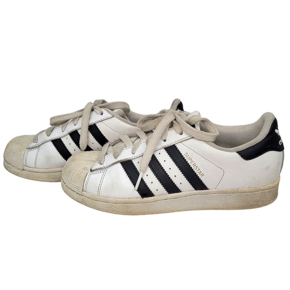 Adidas‎ Superstar White Black Striped C77154 Low Top Sneaker Mens Shoe Size 5.5